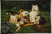 unknow artist cats 034 Spain oil painting artist